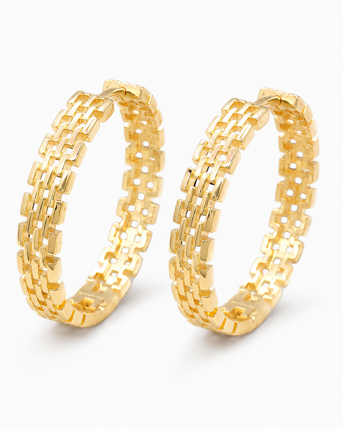 Allure textured hoops